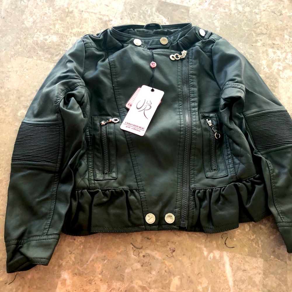 🎁 Urban Republic Girl Jacket - Black Faux leather